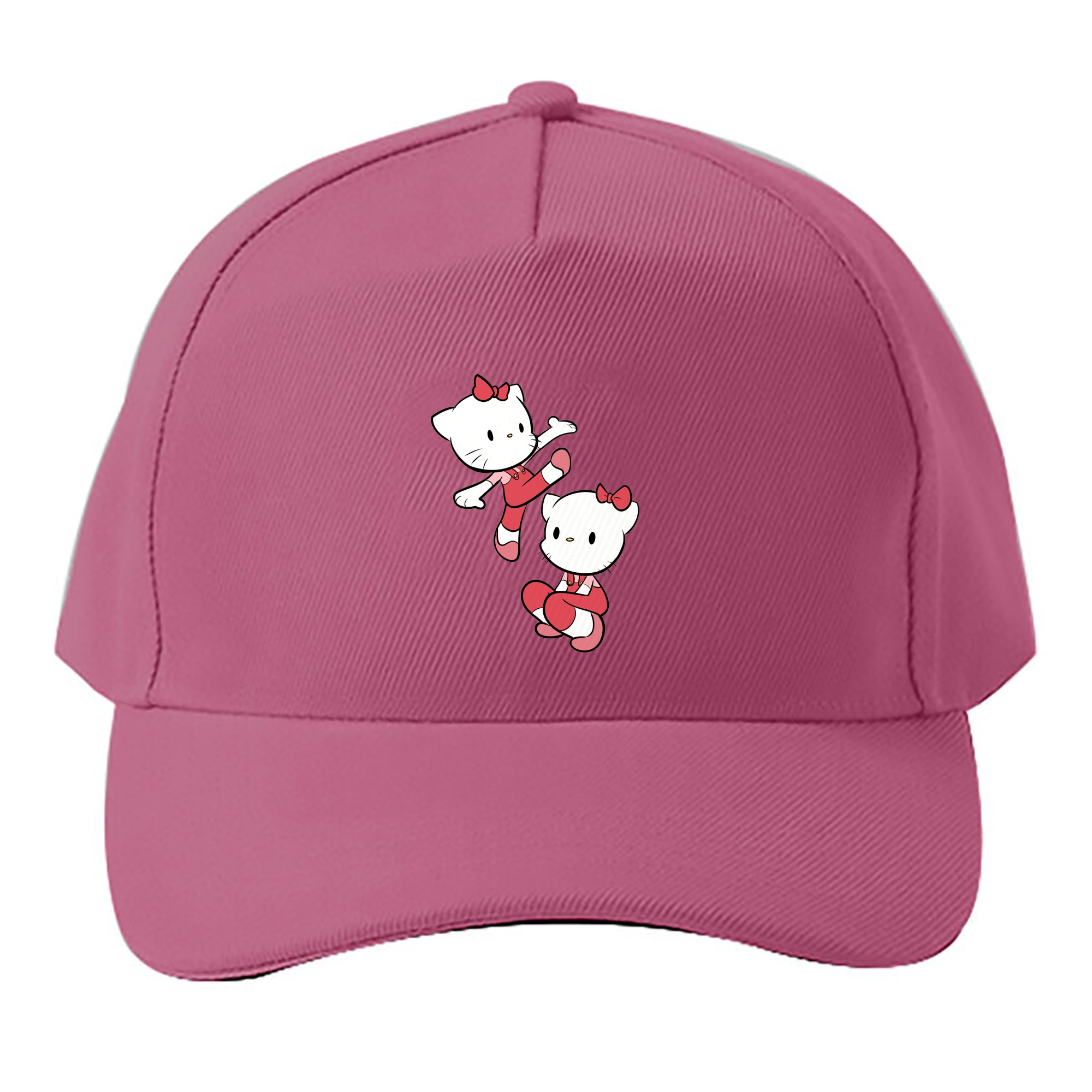 （画像用） Hello Kitty ハローキティ ベースボールキャップ 綿100％ 男女兼用 帽子 スポーツ